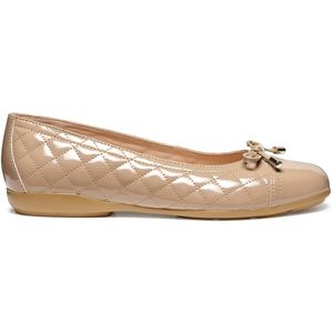 Ballerina's - Zwart - Geborduurd Leer - Glanzend Leer