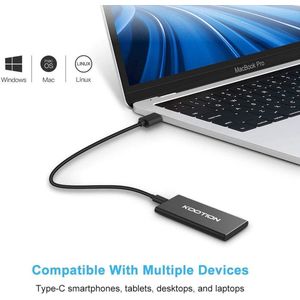 Externe SSD harde schijf 1 TB - Snelle Portable SSD tot 550 MB/s, USB 3.1 Gen2 voor Gaming en Meer