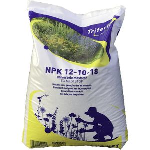 Kunstmest NPK 12-10-18 meststof chloorarm 20kg | universele kunstmest voor gazon en tuin