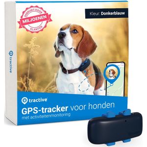 Tractive DOG 4 - Locatie tracker met GPS Gezondheid & Activity functies - Past op meeste halsbanden - Donkerblauw