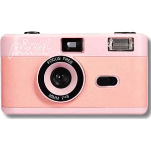 PIX3L - Analoge Camera - Inclusief Rolletje en Batterij - 35 mm - ISO 400 - Herbruikbaar - Roze