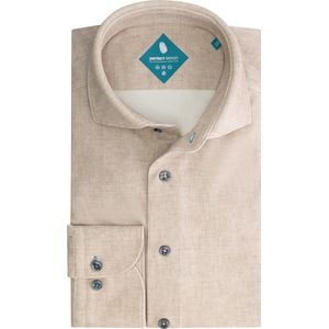 District Indigo Overhemd Pique Performance Mel. Beige (7.42.025.776 - 048)