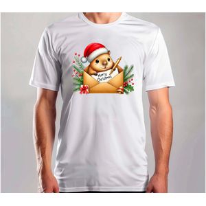 Capy met Lichtjes - T Shirt - MerryChristmas - ChristmasVibes - Funny - Sarcasm - VrolijkKerstfeest - Kerstmis - Grappig - Sarcasme - Capybara - Capy