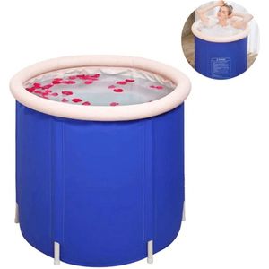 Nivard Ijsbad - Zitbad - Ice Bath - Dompelbad - Opblaasbaar - Wim Hof Methode - Blauw - 75x75