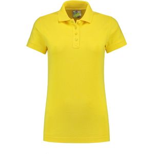 Lemon & Soda jersey polo voor dames in de kleur geel in de maat L