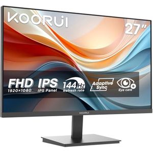 27 inch FHD Monitor met 144Hz en Adaptive Sync - Ideaal voor PC Gebruikers