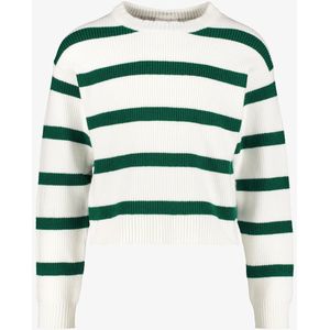 Name It Nilla meisjes trui met strepen wit groen - Maat 134