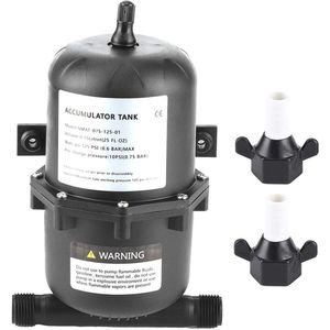 Pressurized Standing Accumulator Tank Accumulator Pressure Tank Water Pump Flow Control 0.75L 125PSI Waterproof for Marine RV Boat Pump Water System Accessory