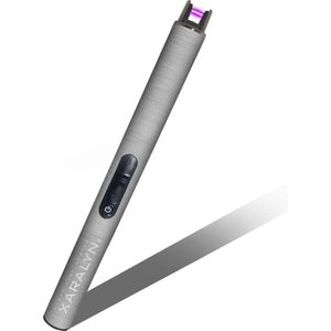 Xaralyn | elektrische aansteker | USB-oplaadbaar | plasma-aansteker | winddicht | vlamloze elektrische aansteker voor keuken, kaars, bbq of openhaard - 2022 - Zilver