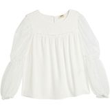 Lange mouw Ronde kraag Langarmbluse