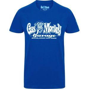 Gas Monkey Garage T-Shirt OG Logo Royal Blue-S