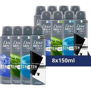 Dove Deodorant Bodyspray Mix Geschenkset - 8 stuks - Voordeelverpakking