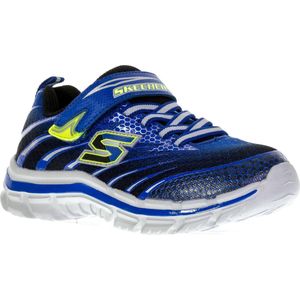 Skechers Nitrate-Pulsar  Sportschoenen - Maat 27 - Unisex - blauw/zilver/zwart