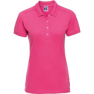 Russell Dames/dames Stretch Short Sleeve Polo Shirt (Fuchsia)
