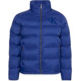 Calvin Klein Jeans Winterjas  donkerblauw / wit