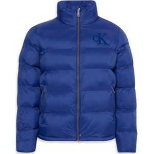 Calvin Klein Jeans Winterjas  donkerblauw / wit