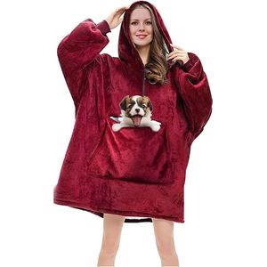 Oversized groote hoodie - Hoodie deken - Warme deken - Warme deken hoodie - Winter deken - Fleece dekentje - Hoodie Blanket