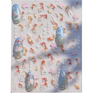 Nagelsticker met Bloemen en Vlinders voor Lente en Zomer Nail Art, Zelfklevend en Eenvoudig aan te Brengen - Creatieve Nageldecoratie met Voorjaarsthema.