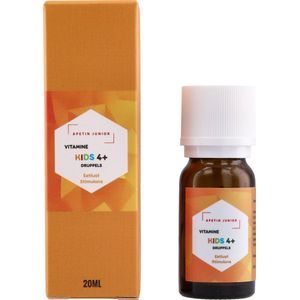 Apetin ™ Junior 20ML | Vanaf 4 jaar| | Eetlust Stimulerend | Eetlust Stimulans| Weight Gainer | Gewichtstoename | Aankomen Gewicht| Dikker worden| Gezond Aankomen | Meer Eetlust | Apetamin |