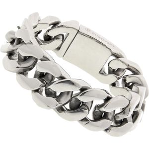 Bukovsky - Stalen Armband - ""Gorgeous"" - 21 cm - Zilverkleur - Gepolijst - Glanzend - Rvs - 316L Stainless Steel