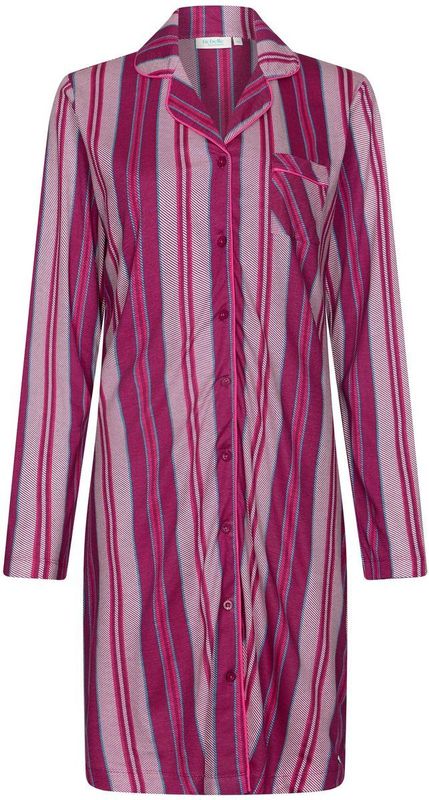 Rebelle - Cin Cin - Nachthemd - Donkerroze - Bio Katoen - Doorknoop