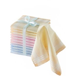 Puur - Dameszakdoeken - Set van 12 - Katoen - Geassorteerde Kleuren