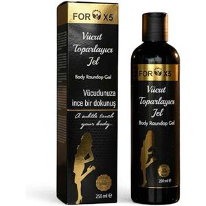 FORX5 Body Raundup Gel - Lichaamsverstevigende Gel met Caffeïne & Plantaardige Extracten - Huidverstevigende en Hydraterende Bodylotion - 250 ml