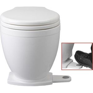 Jabsco Lite Flush 12V elektrisch Toilet met Voetbediening