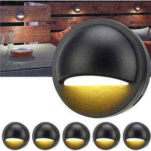 6-pack IP67 Waterdichte Laagspanning LED-dekverlichting 25 W 12-36 V AC/DC 2700 K Warm Wit - Geschikt voor Landschapsverlichting, Trapleuningen en Hekken