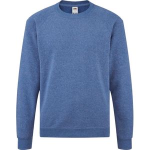 Fruit Of The Loom Kinderen Unisex Raglan mouwen Sweatshirt (Heather Royaal)