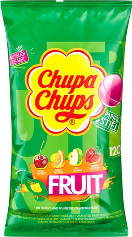Chupa Chups Fruit lolly's 120 stuks