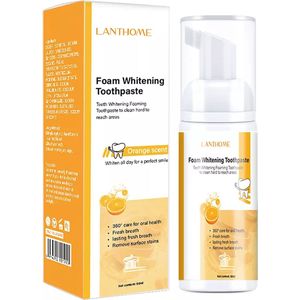 Lanthome - Whitening Schuim Tandpasta - Sinas/Orange - 2 in 1 - 50ml