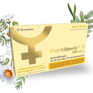Fertilovit - F 35 Plus - Voedingssupplement - Hooggedoseerd Foliumzuur - Voor Vrouwen Vanaf 35 Jaar