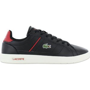 LACOSTE Europa Pro 222 - Heren Sneakers Schoenen Leer Zwart 744SMA00121B5 - Maat EU 44.5 UK 10
