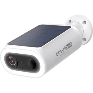 AOSU 4K UHD Beveiligingscamera – Draadloze Buiten Zonnecamera met 8MP - 5000mAh Accu - Wifi Camera met AI Bewegingsdetectie - 100% Draadloos CCTV Systeem