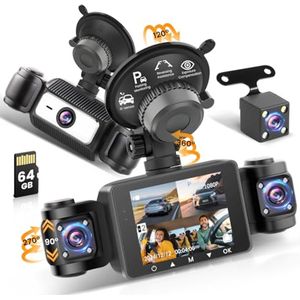 Dashcam 1080P Auto Camera met 2.4'' IPS Scherm en 170° Groothoek