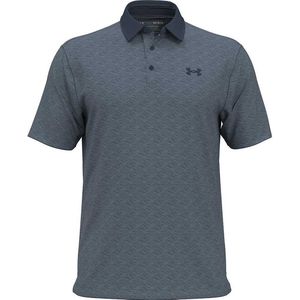 Under Armour Golf Playoff Birdie Jacquard Korte Mouw Poloshirt Grijs S