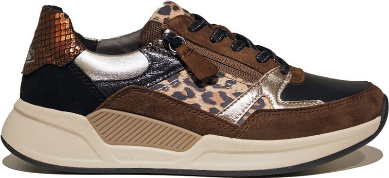 Gabor - Rolling Soft - Sneakers - Grijs - Leer