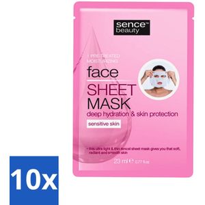 Sence - Tencel - Gezichtsmasker - Hydraterend - 1 Gezichtsmasker - Bulkverpakking - 10 stuks