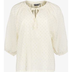 TwoDay dames blouse met lurex wit - Maat M