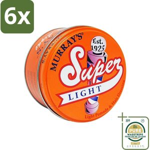 Murray's - Super Light - Pomade - Lichtgewicht Hold - Glanzende Afwerking - 85 ml - Voordeelverpakking - 6 stuks - Lichte hold - Glans