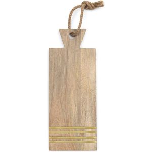 Riviera Maison Snijplank hout - Golden Stripes Chopping Board - Naturel