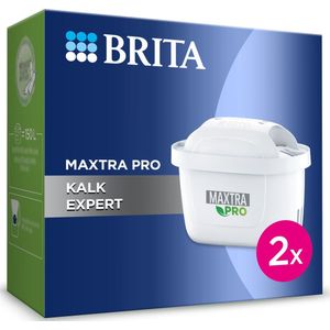 BRITA Kalk Expert Filterpatronen - 2 Stuks | Waterfilter voor Waterfilterkan | Brita Maxtra filter