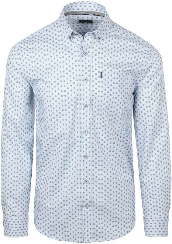 State of Art - Overhemd Casual LM - Blauw - XXL