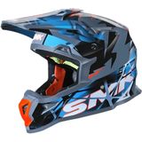 SMK - Allterra Fulmine - Crosshelm - Blauw Grijs