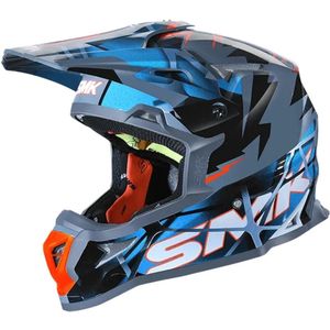 SMK - Allterra Fulmine - Crosshelm - Blauw Grijs