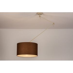 Lumidora Hanglamp 31141 - E27 - Bruin - Beige - Zand - Metaal - ⌀ 45 cm