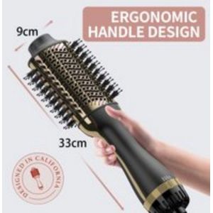 Redder voor mensen met onhandige vingers! Geüpgraded vier-in-één fohnborstel, met negatieve ionen + keramisch titanium buis – zonder vaardigheden ook een gladde hairstijl blazen in 3 minuten!