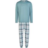 Phil & Co - Heren Pyjama Set - Groen - Lang Geruit