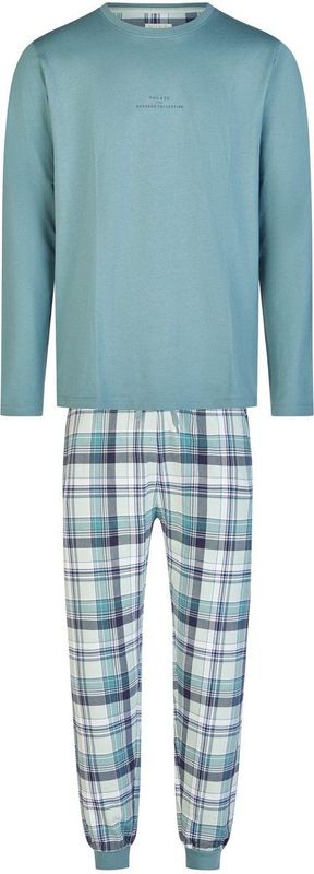 Phil & Co - Heren Pyjama Set - Groen - Lang Geruit
